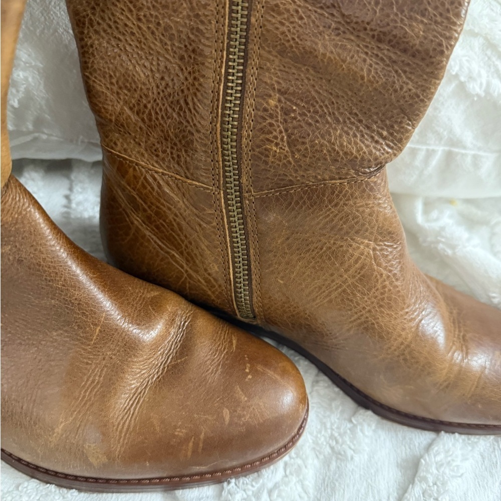 Patricia Nash Brown Leather Knee-High Boots - Picture 5 of 12